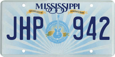 MS license plate JHP942