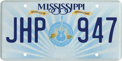 MS license plate JHP947