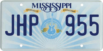 MS license plate JHP955