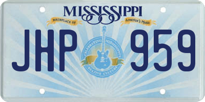 MS license plate JHP959