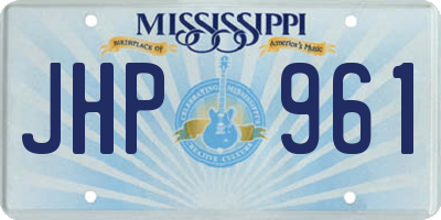 MS license plate JHP961