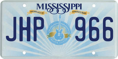 MS license plate JHP966