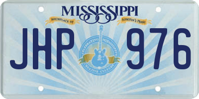 MS license plate JHP976