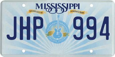 MS license plate JHP994