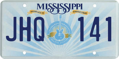 MS license plate JHQ141