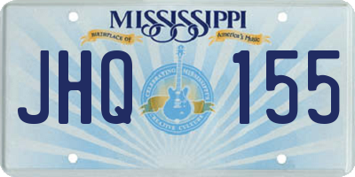MS license plate JHQ155