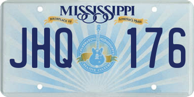 MS license plate JHQ176