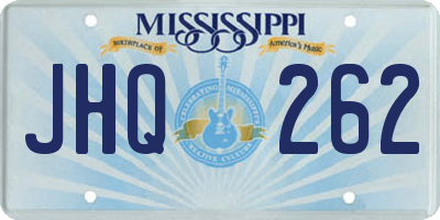 MS license plate JHQ262