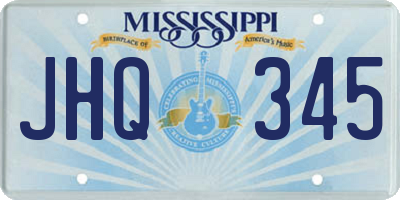 MS license plate JHQ345