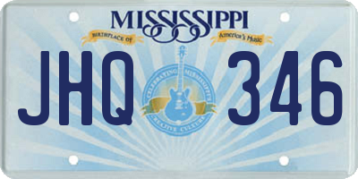 MS license plate JHQ346