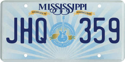 MS license plate JHQ359