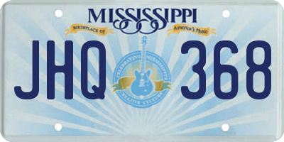 MS license plate JHQ368
