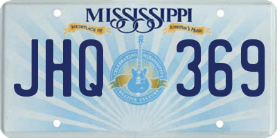 MS license plate JHQ369