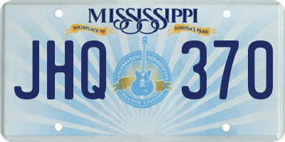 MS license plate JHQ370