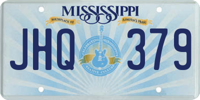 MS license plate JHQ379