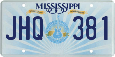 MS license plate JHQ381