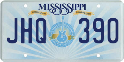 MS license plate JHQ390