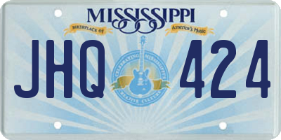 MS license plate JHQ424