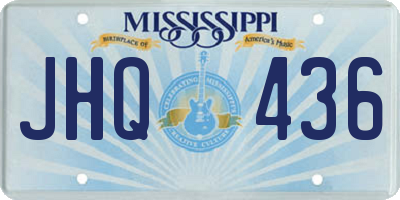 MS license plate JHQ436