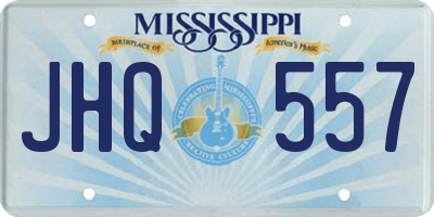 MS license plate JHQ557