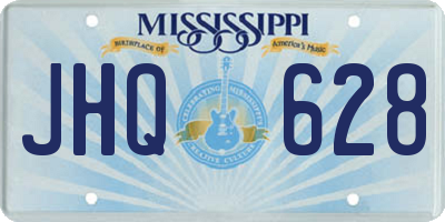 MS license plate JHQ628