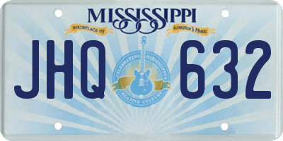 MS license plate JHQ632