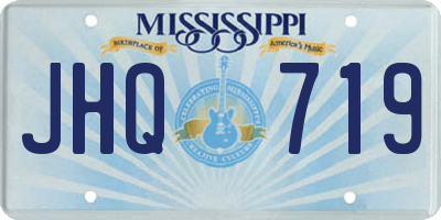 MS license plate JHQ719
