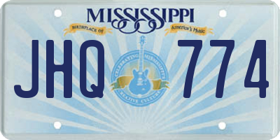 MS license plate JHQ774