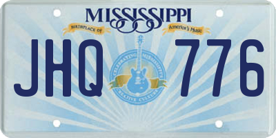 MS license plate JHQ776