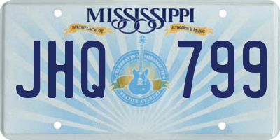 MS license plate JHQ799