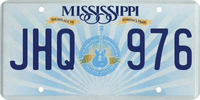 MS license plate JHQ976