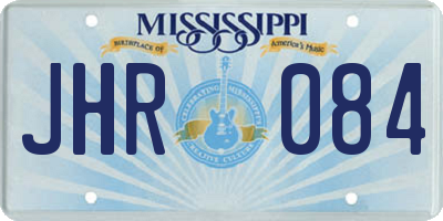 MS license plate JHR084