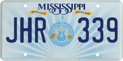 MS license plate JHR339