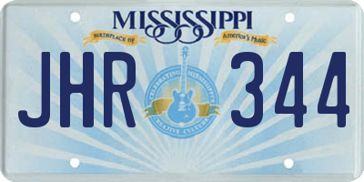 MS license plate JHR344