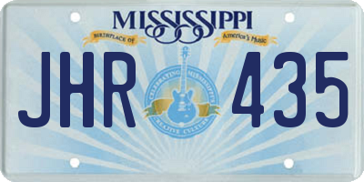 MS license plate JHR435