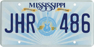 MS license plate JHR486