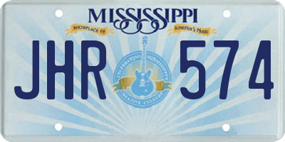 MS license plate JHR574
