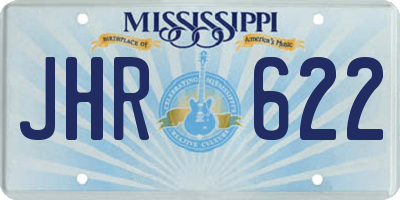 MS license plate JHR622