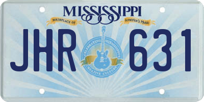 MS license plate JHR631