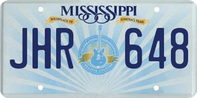 MS license plate JHR648
