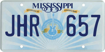 MS license plate JHR657