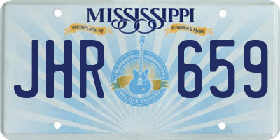 MS license plate JHR659