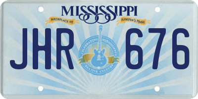 MS license plate JHR676