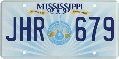 MS license plate JHR679