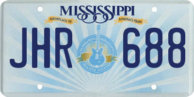 MS license plate JHR688
