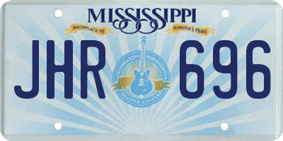MS license plate JHR696