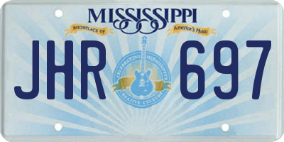 MS license plate JHR697