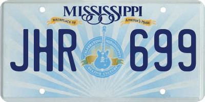 MS license plate JHR699