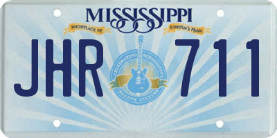 MS license plate JHR711