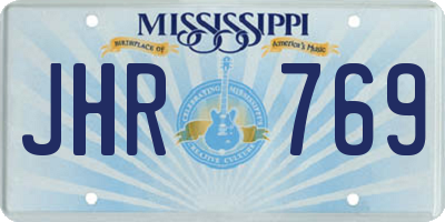 MS license plate JHR769